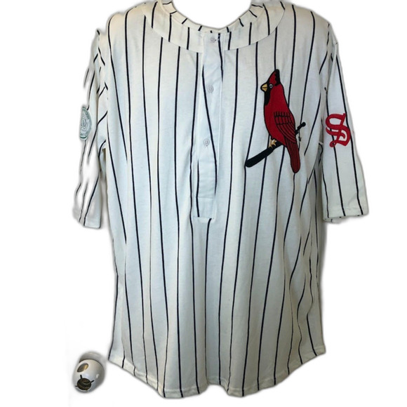 St. Louis Cardinals MLB Baseball Men's Unisex Jersey XL Embroidered Striped - Picture 1 of 10